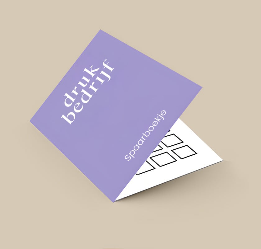 bedrukt spaarboekje openliggend