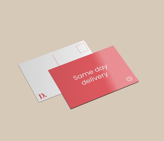 Same day ansichtkaarten bedrukt met eigen ontwerp