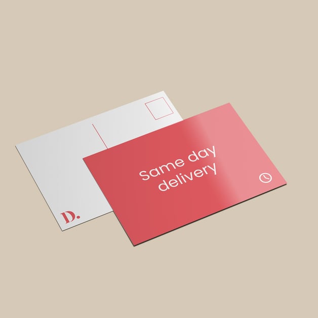 Same day ansichtkaarten bedrukt met eigen ontwerp