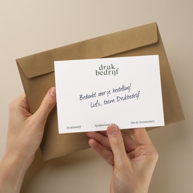 Duurzame compliment cards voor zakelijke relaties