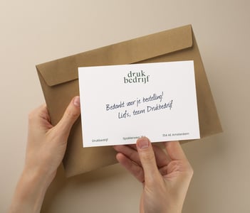 Duurzame compliment cards voor zakelijke relaties