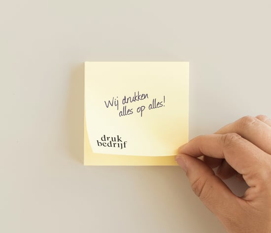 Post-its bedrukken met eigen logo of tekst