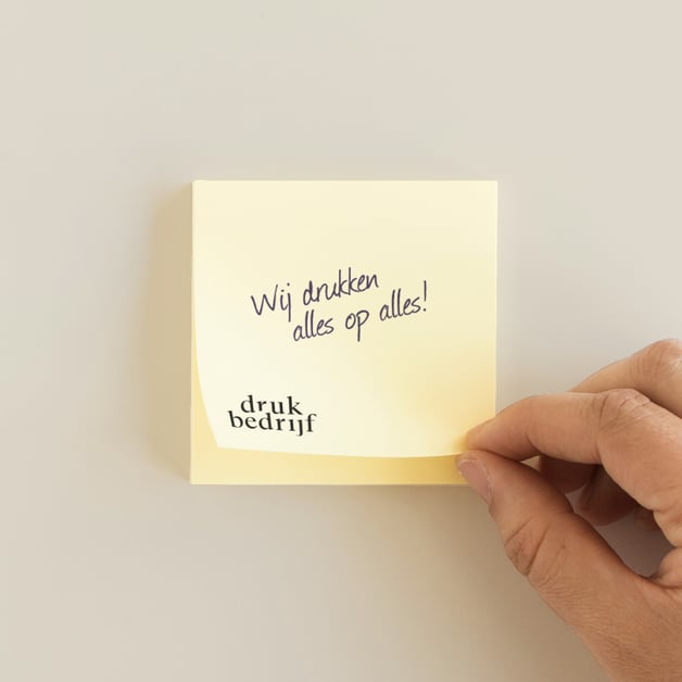 Post-its bedrukken met eigen logo of tekst