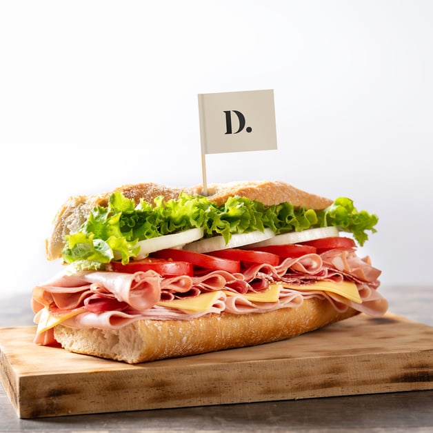 Sandwichprikker met logo