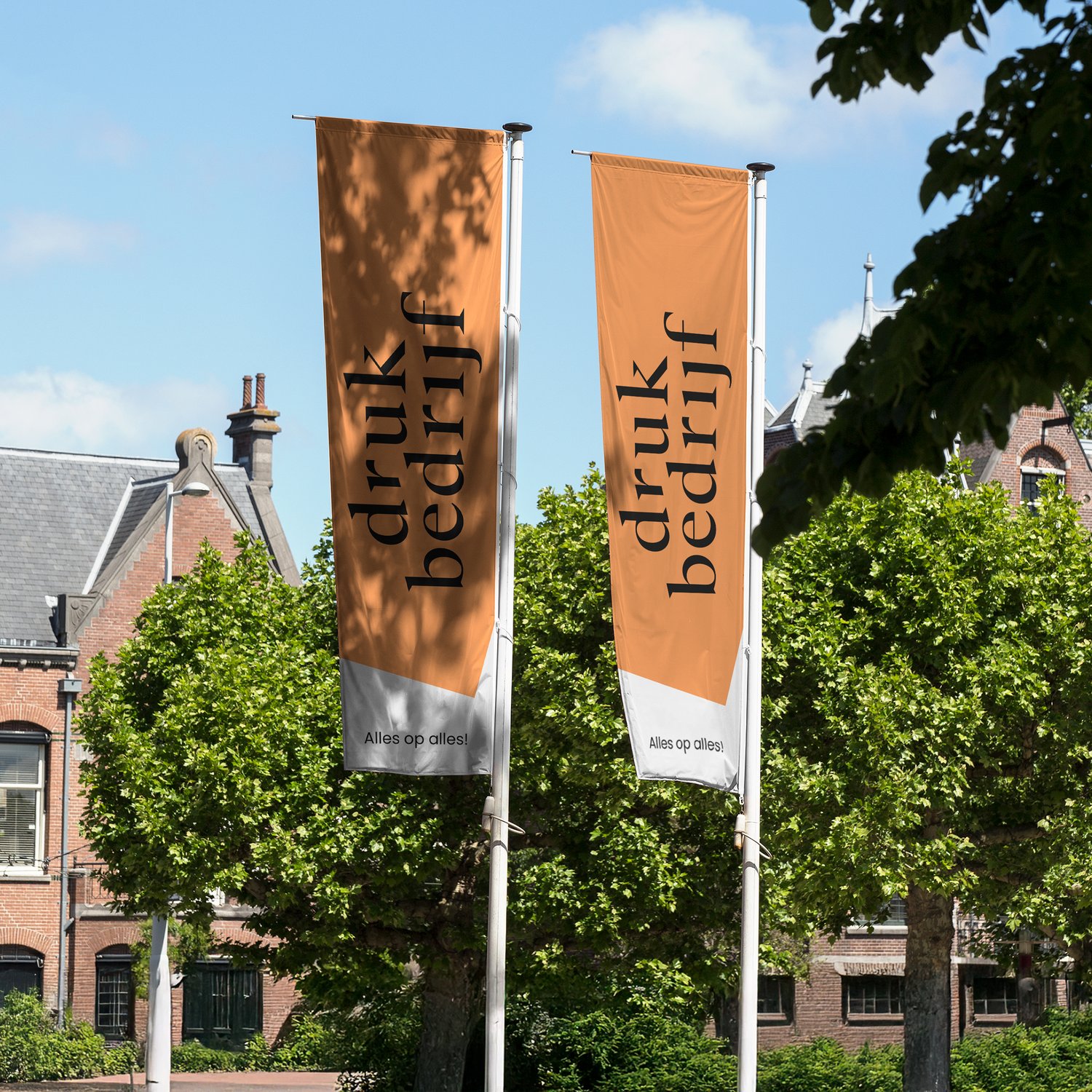 Vlaggen met logo bestellen