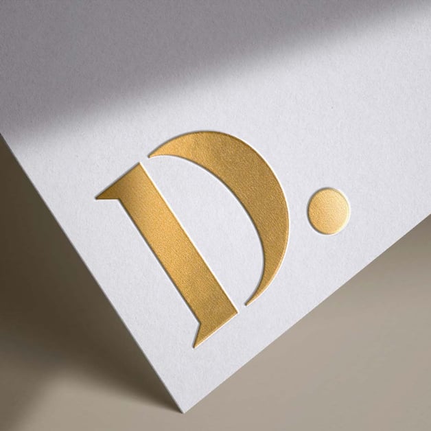 visitekaartjes goudfolie