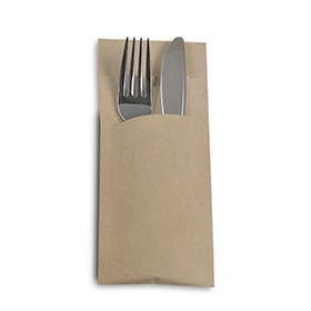 Illustratie Kraft bestekzakje