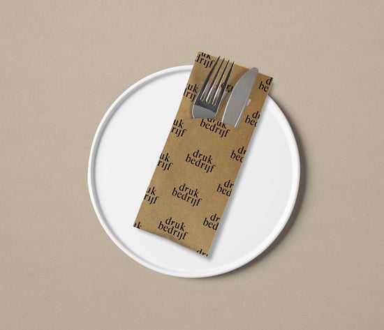 Bedrukte bestekzakjes voor een professionele presentatie