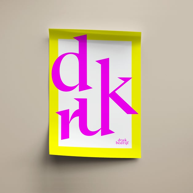 Posters met neon print