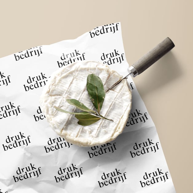 Kaaspapier met logo bedrukken