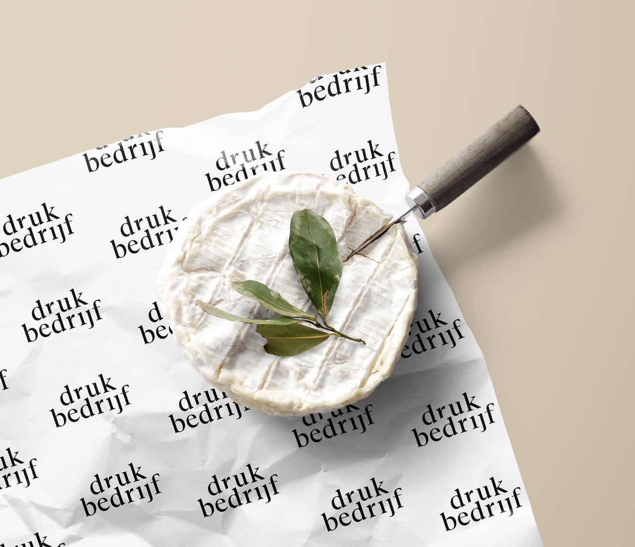 Kaaspapier met logo bedrukken