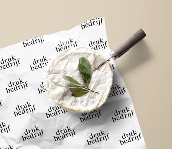 Kaaspapier met logo bedrukken