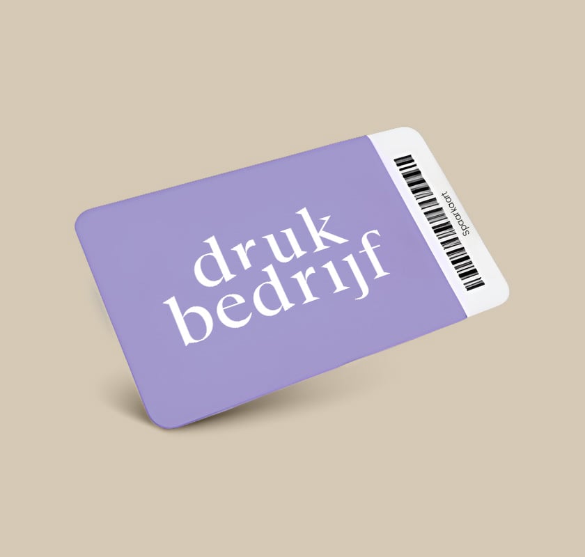 gepersonaliseerde plastic klantenkaart 