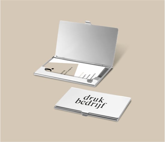 Visitekaartjeshouder bedrukken