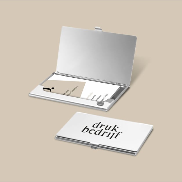 Visitekaartjeshouder bedrukken