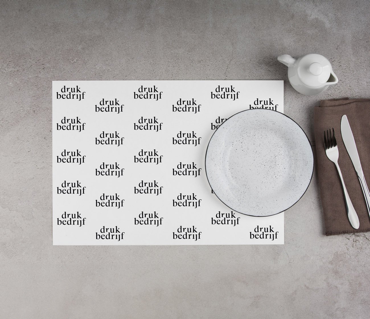 Gepersonaliseerde placemats voor horeca en events