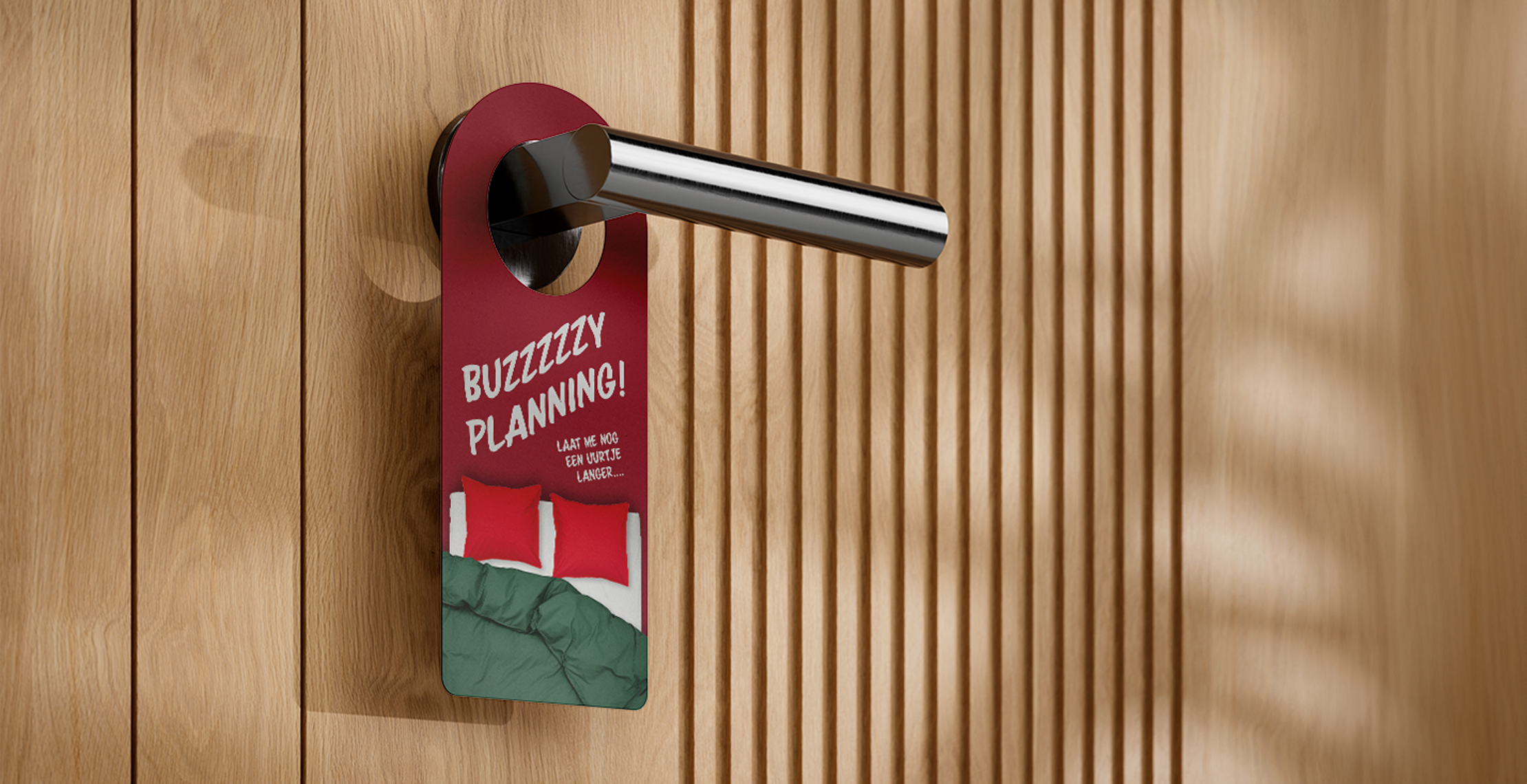 Hotel niet storen deurhanger gestanst papier 