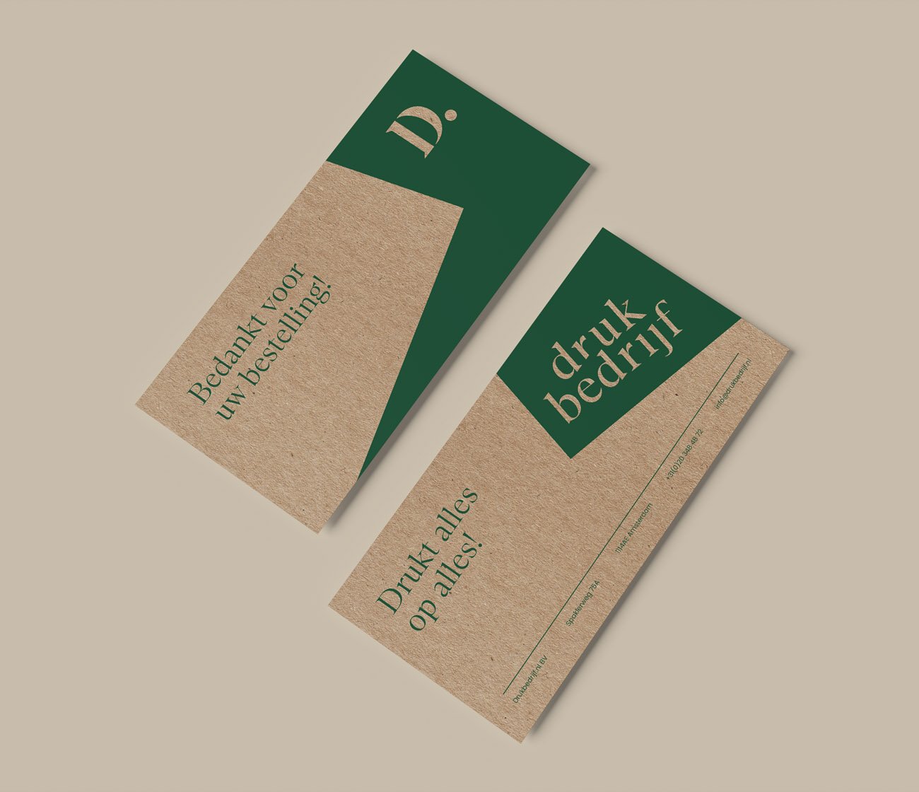 Milieuvriendelijke compliment cards voor events en acties