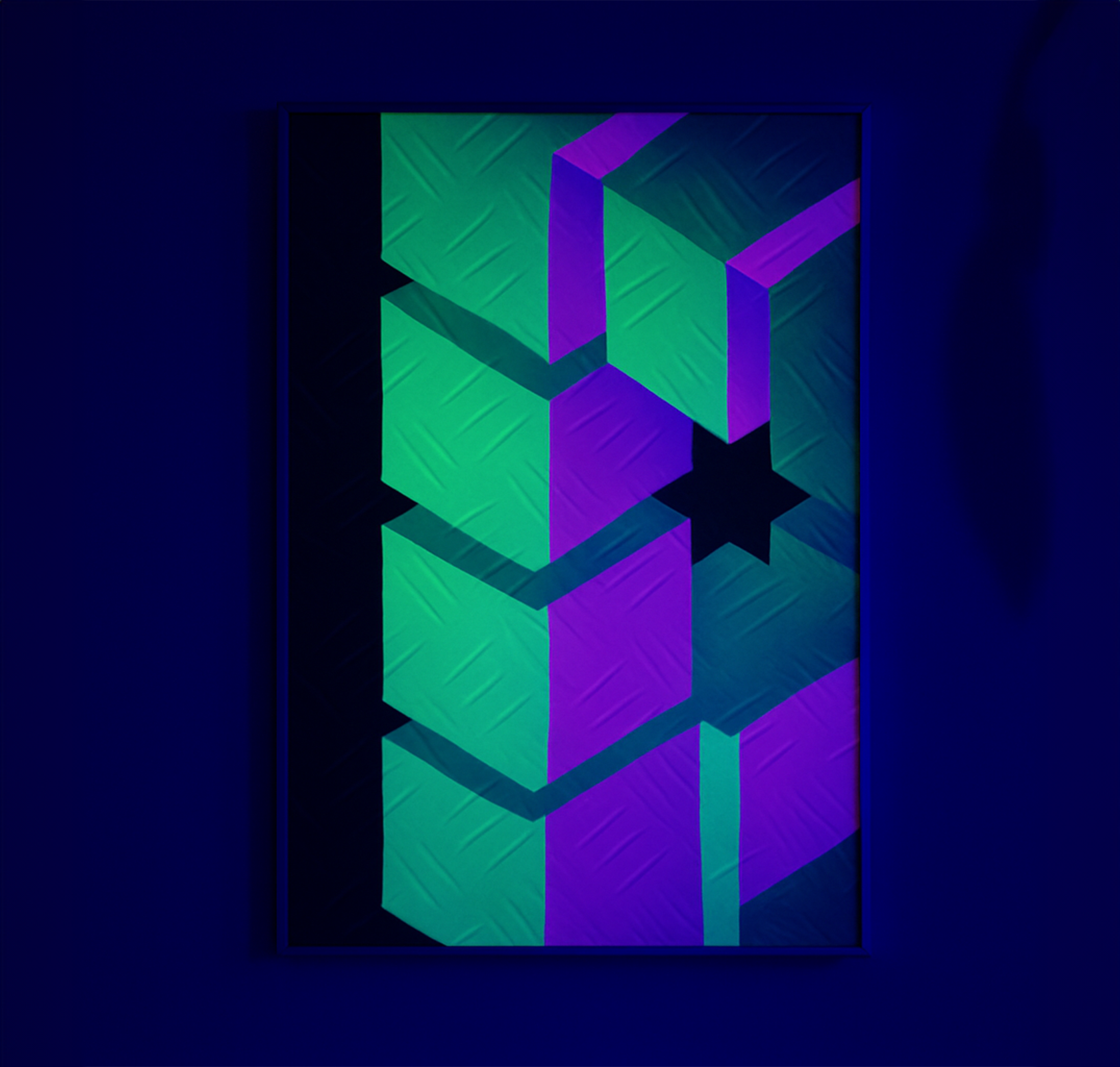 neon poster geprint savonds