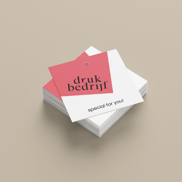 Full color cadeaulabels bedrukken voor merkbranding