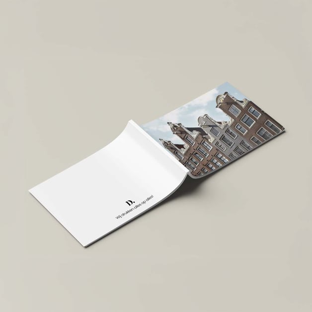 Bedrukte gelijmde brochure voor marketing en presentatie