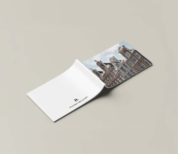 Bedrukte gelijmde brochure voor marketing en presentatie