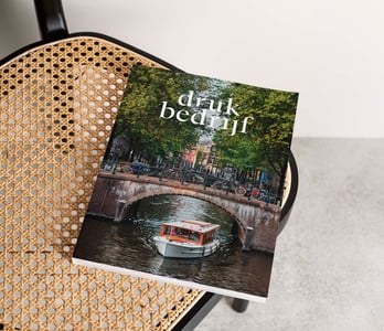 Magazine bedrukt met eigen logo en full color cover