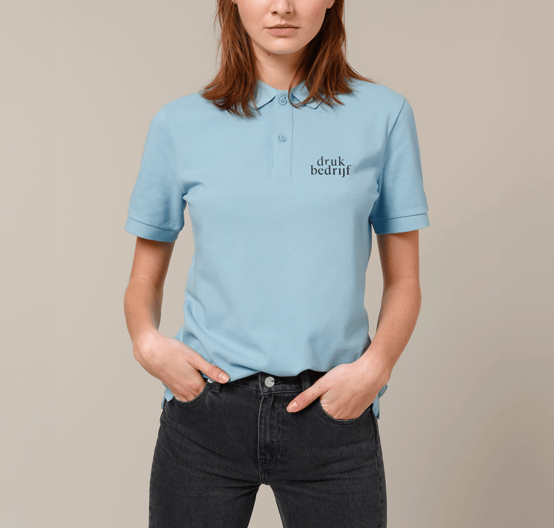Bedrukte polo