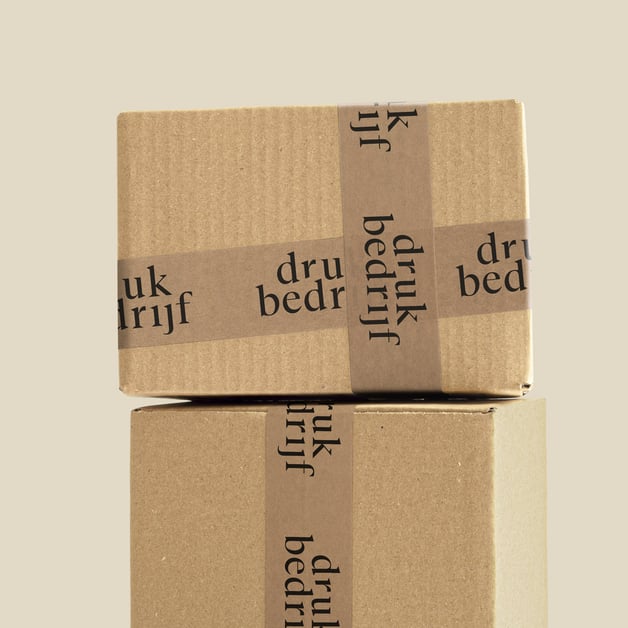 Papieren tape bedrukt