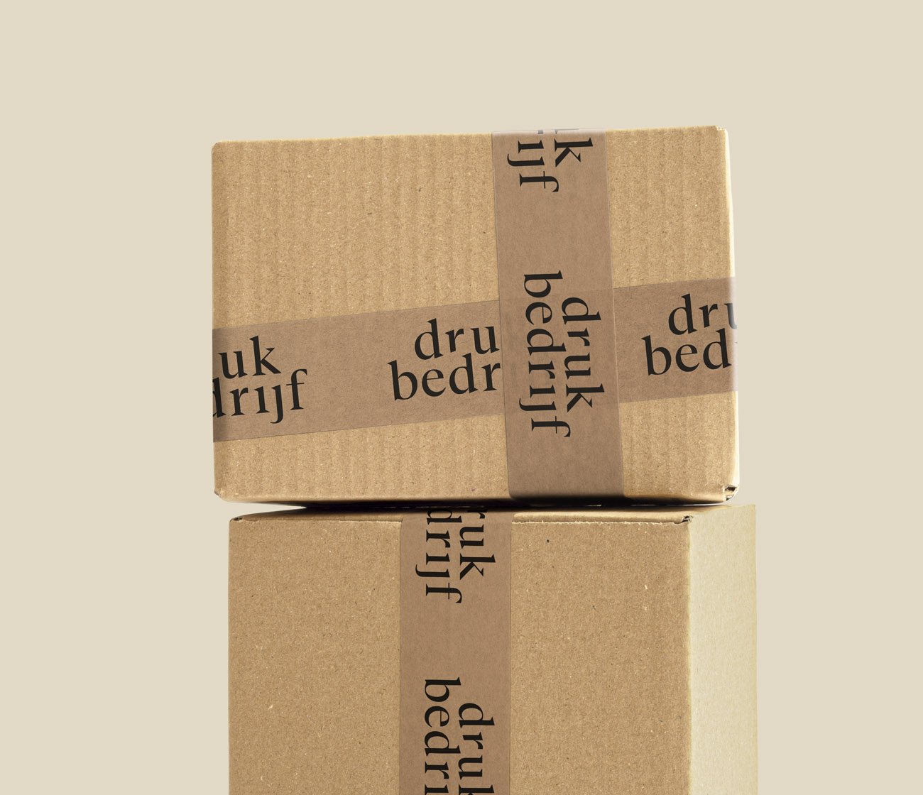 Papieren tape bedrukt