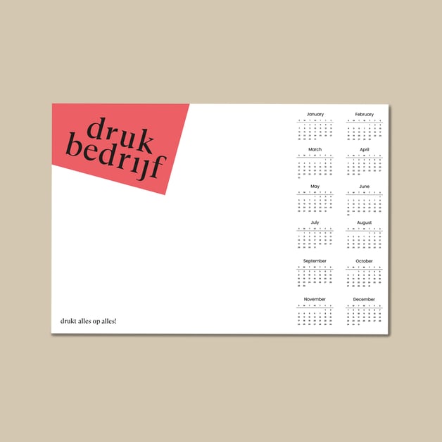 Bureau onderlegger drukken