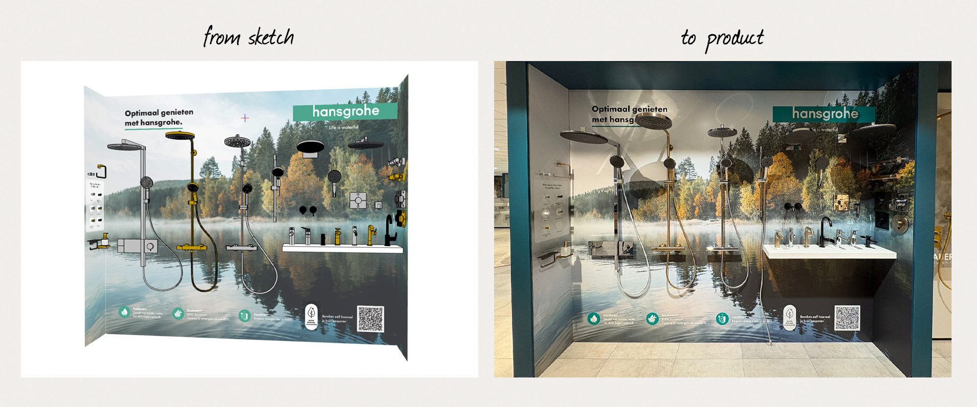 HansGrohe klant met POS drukwerk