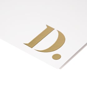 Illustratie Enkelzijdig foliedruk goud