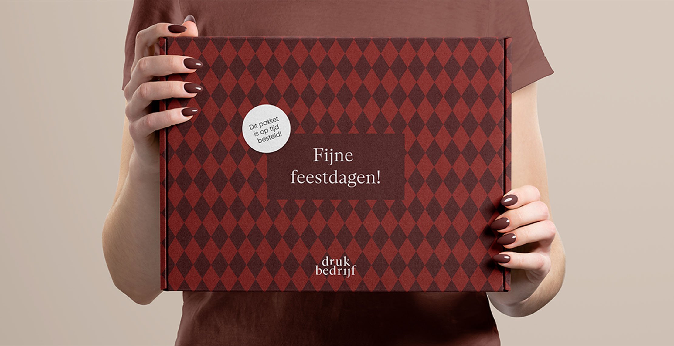 kerstpakket bedrukt op tijd besteld