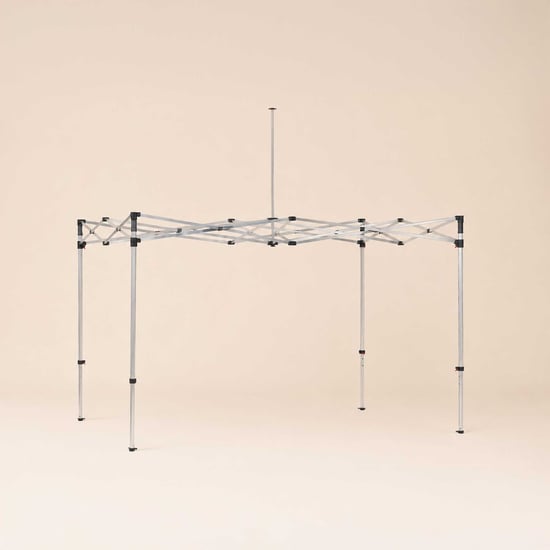 Uitgeklapt aluminium tentframe