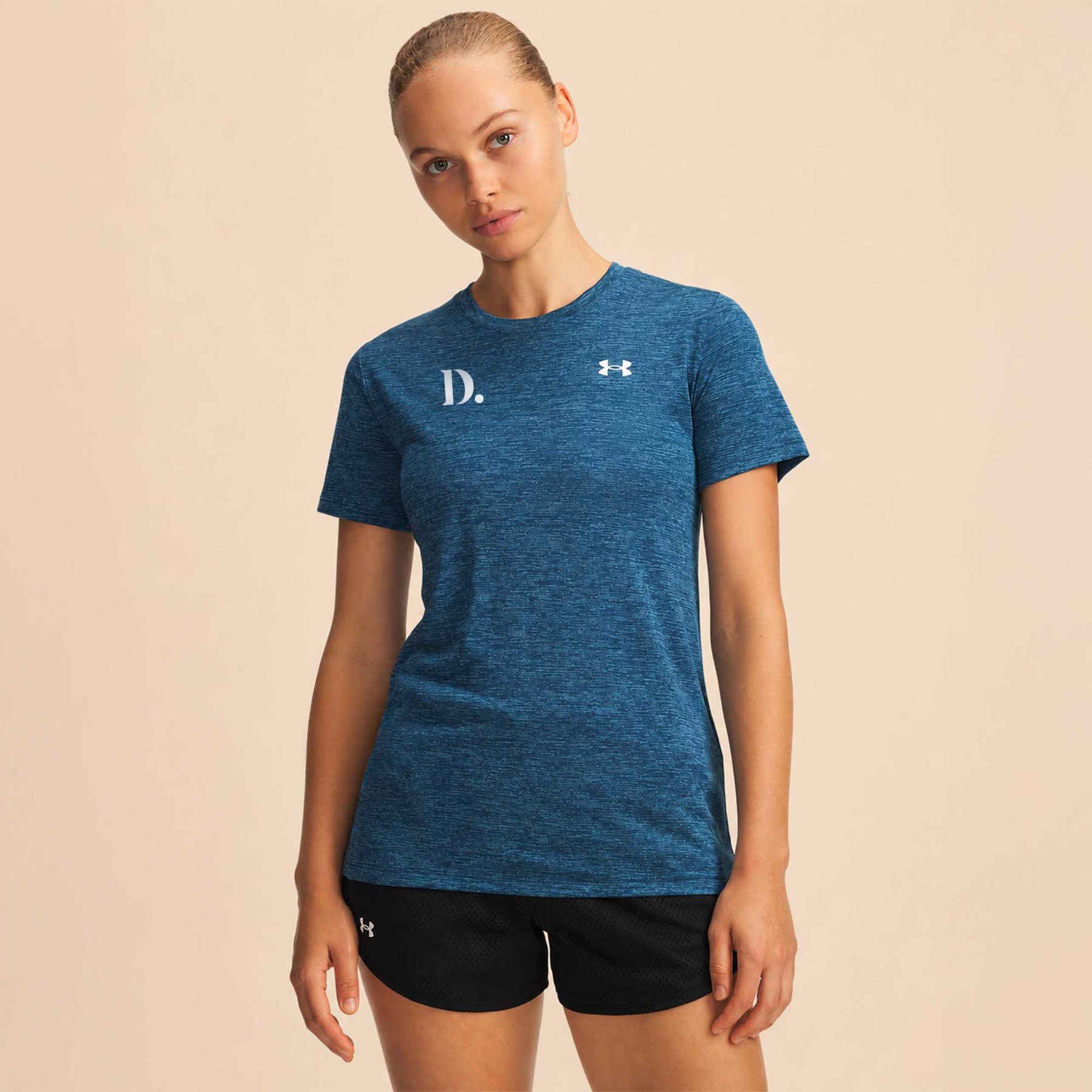 Blauw sport t shirt laten bedrukken