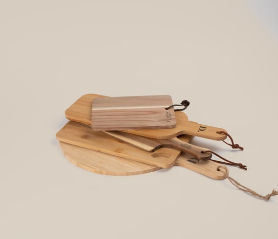 borrelplank met logo