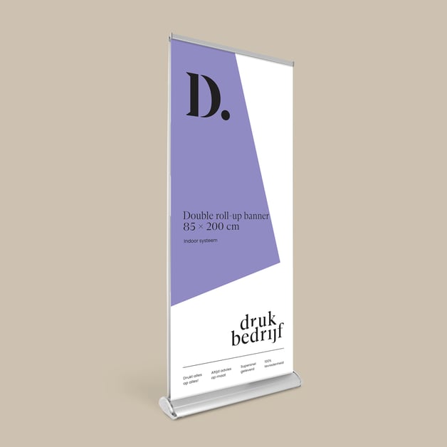 Dubbelzijdige roll-up banner