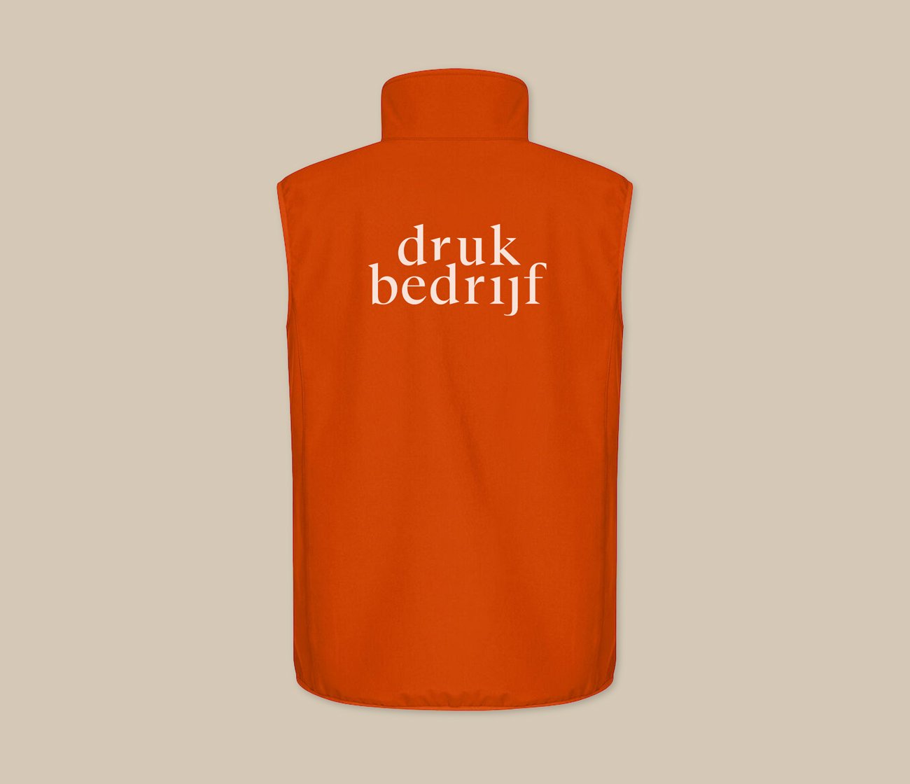 Duurzame softshell jas met bedrukte merknaam