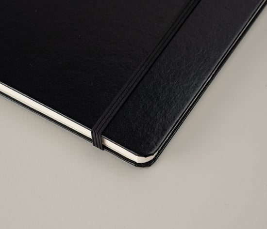 Luxe notitieboek met elastieksluiting