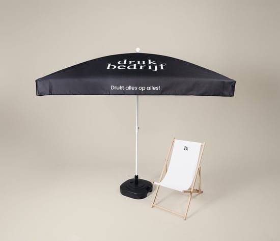 Grote parasol bedrukt