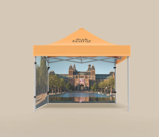 zijwanden tent bedrukken