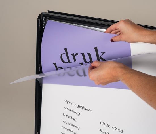 Stoepbord poster bedrukken met eigen ontwerp
