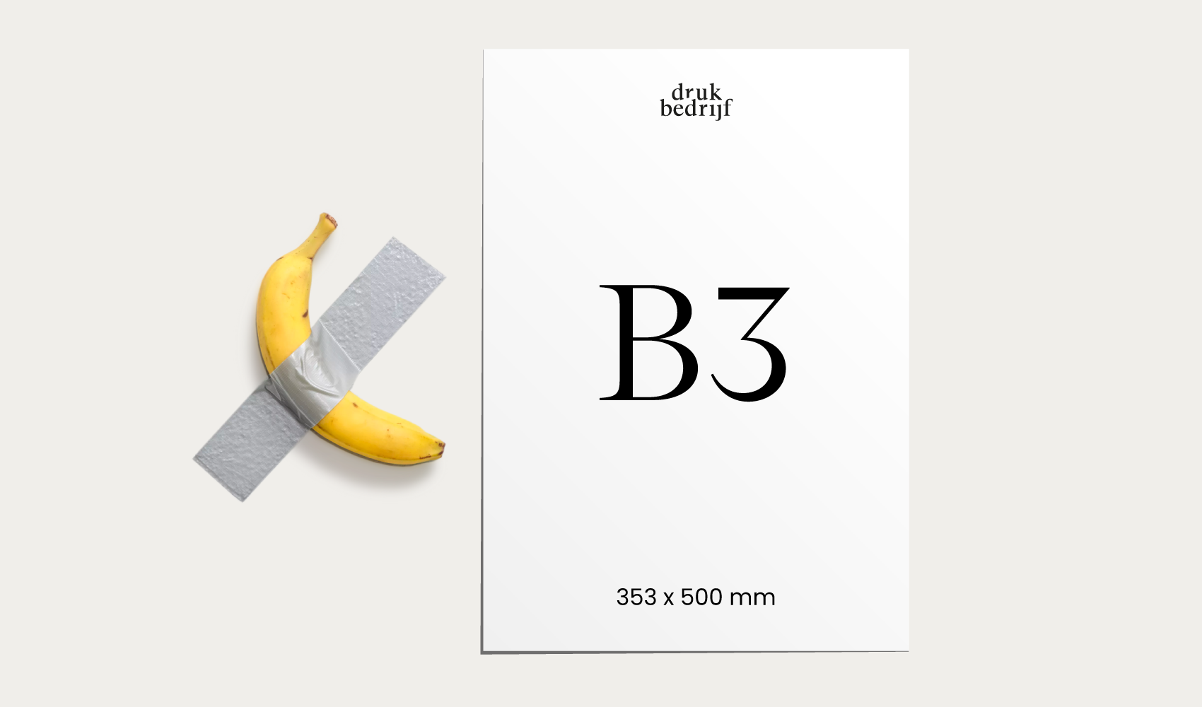 B3 Formaat 35,3 x 50 cm