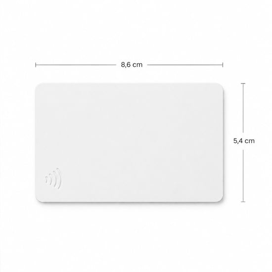 Formaat NFC visitekaartjes