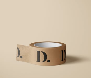 papieren tape met logo