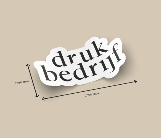 stickers op maat contourgesneden