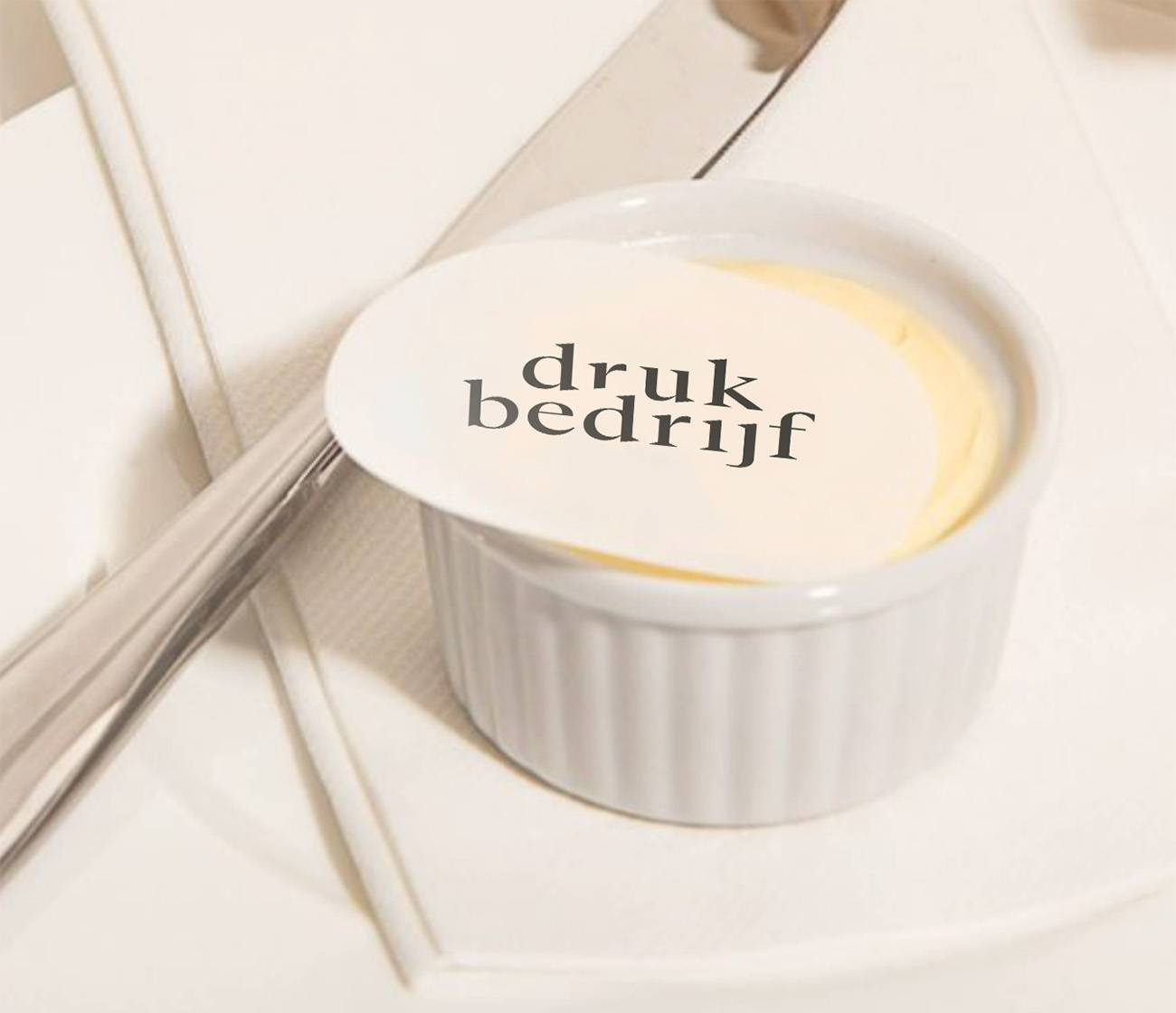 vetvrij papier voor op boter rondellen bedrukt