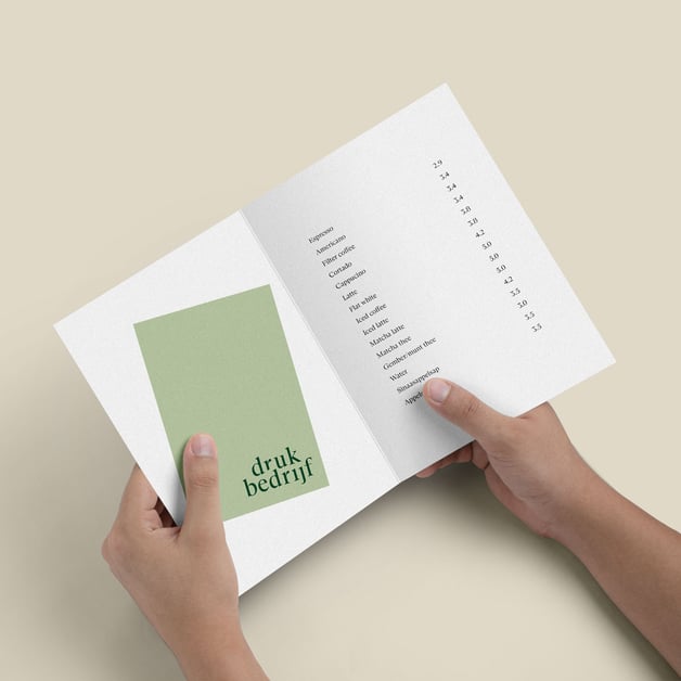 menukaart laten drukken