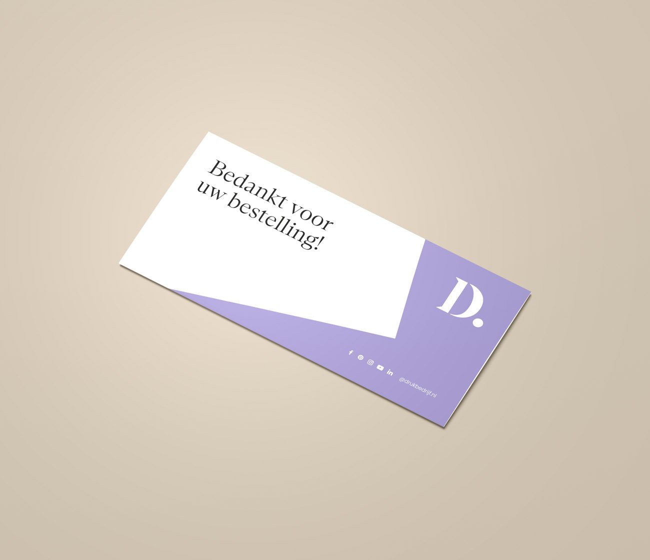 Gepersonaliseerde complimentkaartjes voor relaties